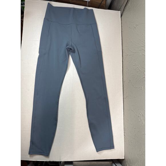Vuori Pants - Vuori Studio Pocket Leggings High Waist Smoke Blue Size Small Athleisure Gym